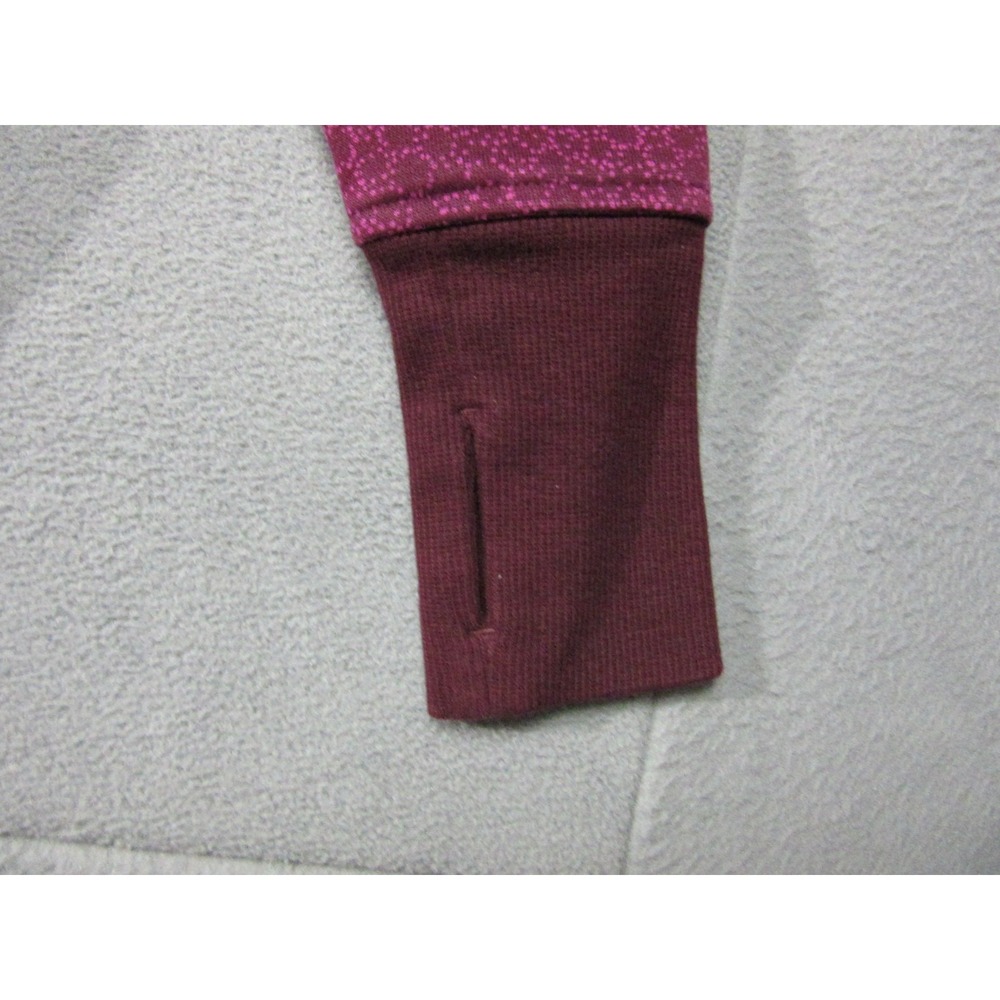 Lululemon Scuba Hoodie Womens 8 Purple Excellent Star Pixel Geometric III Zip - Picture 8 of 12